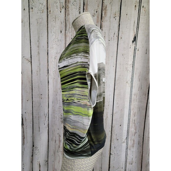 LM Women's Sz 42 D. Exterior Italy Multicolor Sleeveless Slinky Blouse Shirt Top - Picture 3 of 8